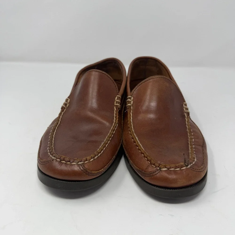 LL Bean Classic Venetian Loafer Moccasin Brown Leather Mens Size 9